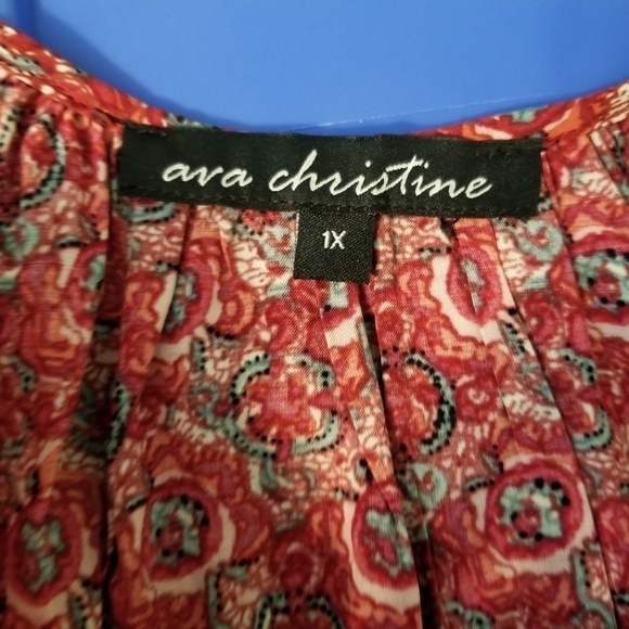 Ava Christine Plus Sizeshirt, sz 1X - Picture 6 of 8